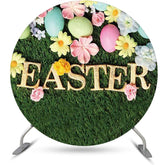 Niedlich Blume Eier Glücklich Ostern Hintergrund Für Mädchen